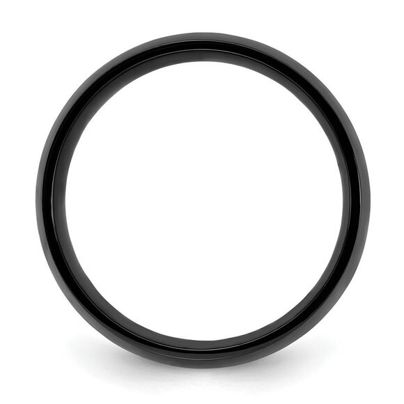 Chisel Cobalt Polished Black IP-plated 8mm Band - Picture 2 of 9